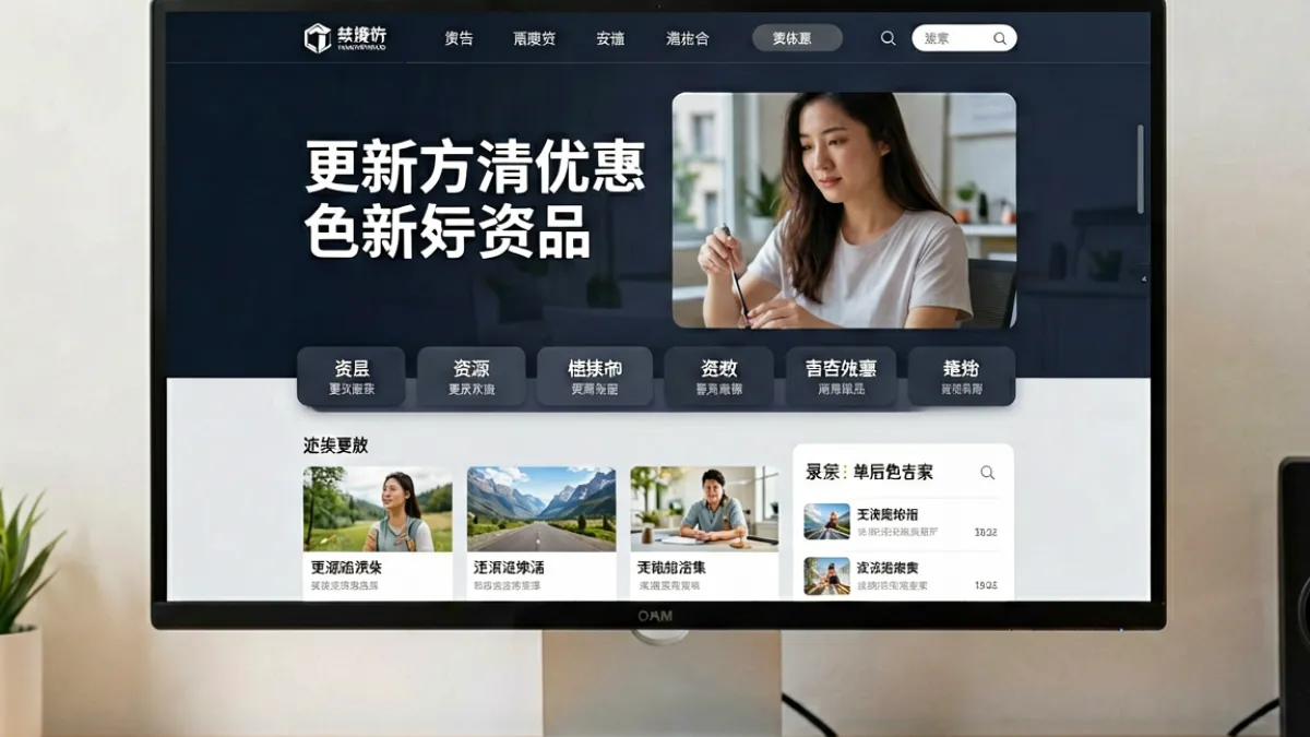 爱色岛导航最新动态页面首屏，展示资源更新公告与分类目录变化概览